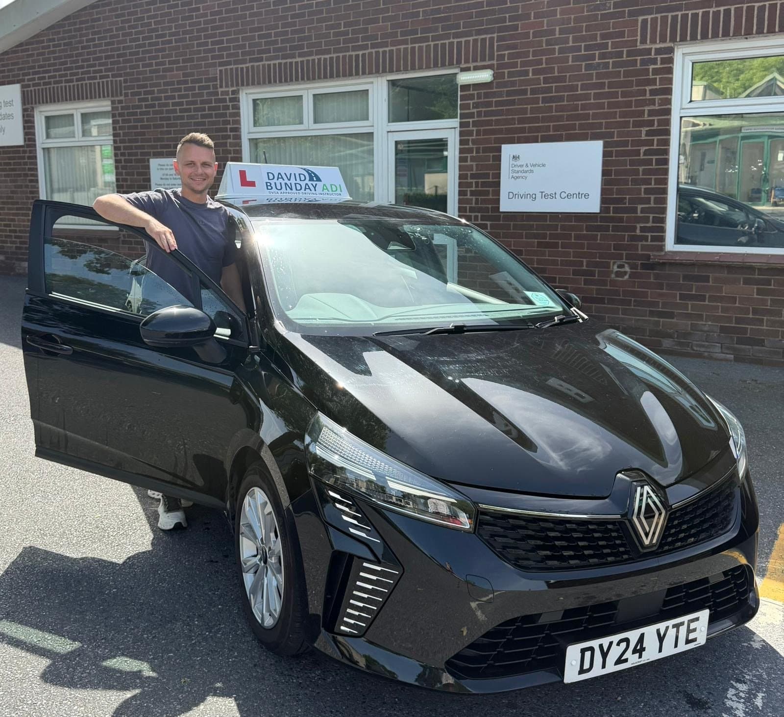 Dave Bunday — DVSA Approved Driving Instructor with his tuition car, Newton Abbot